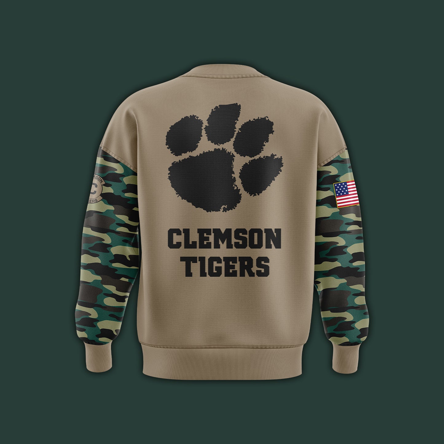 Premium Clemson Tigers Gear - Clemson Tigers Football 2024 Camo Sweatshirt - Unique Gift For Clemson Tigers Fan