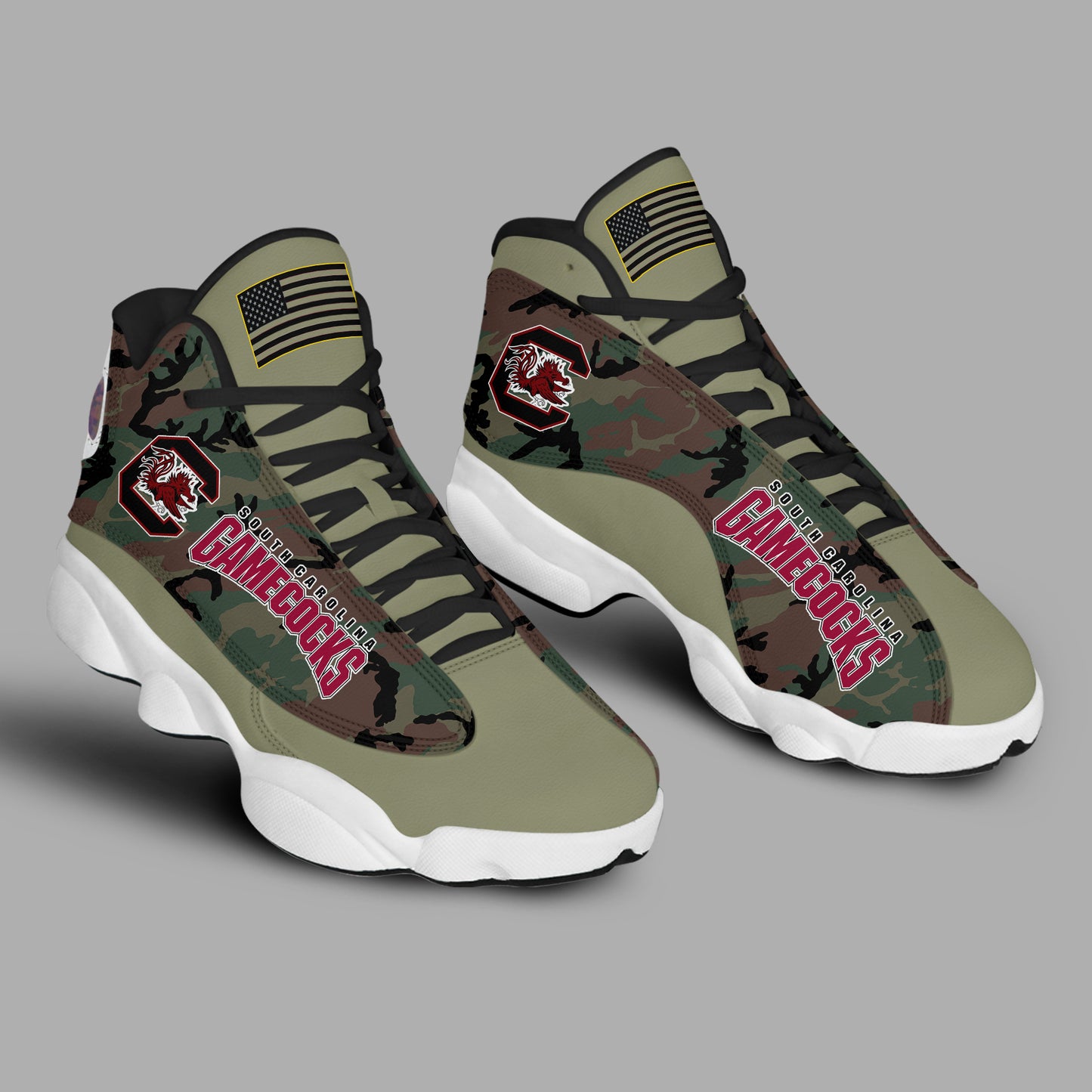 Limited Edition 2024 Military Appreciation Gamecocks Football Shoes