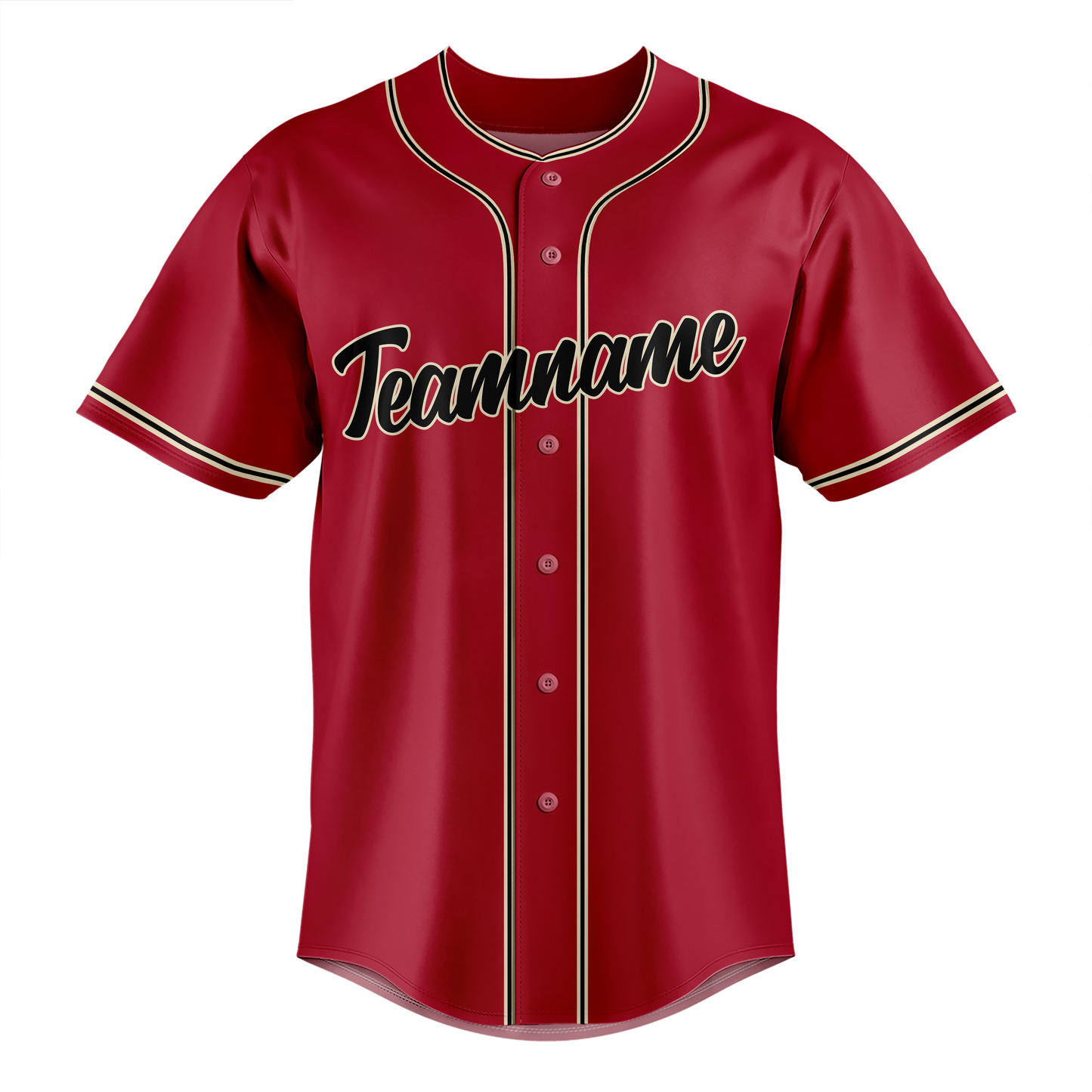 Custom Maroon & Black Colors Design Sports Baseball Jersey