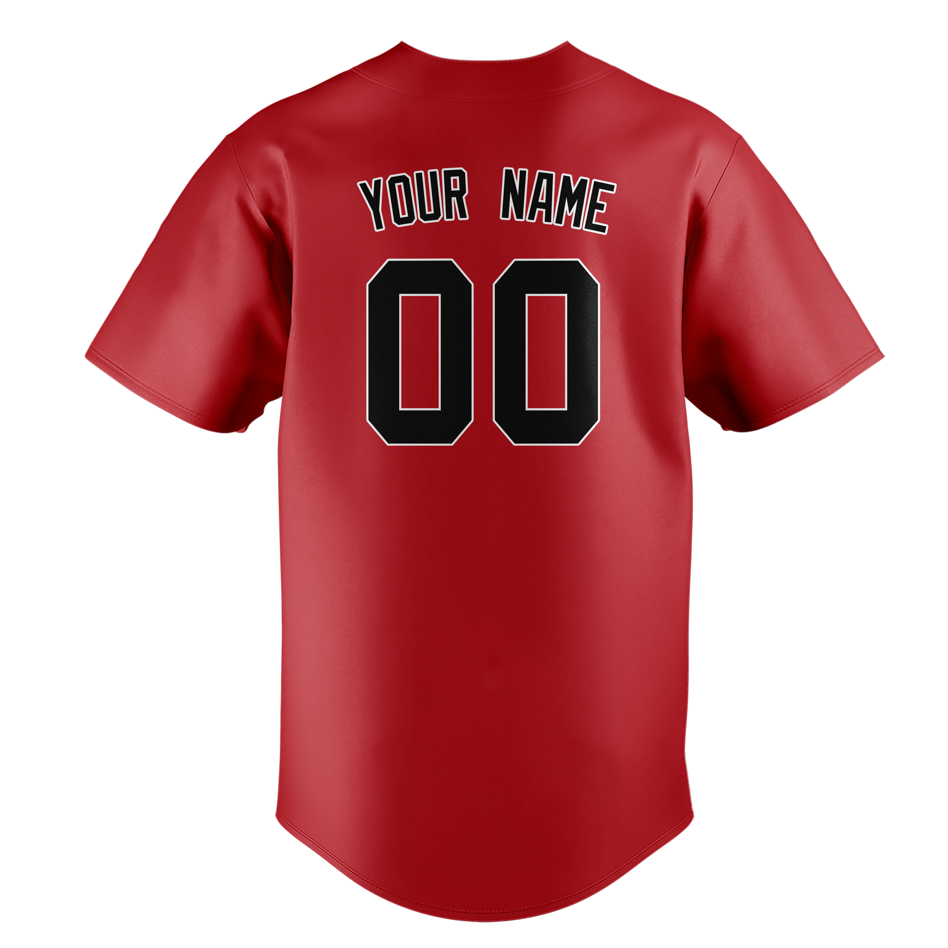 Custom Red & Black Colors Design Sports Baseball Jersey