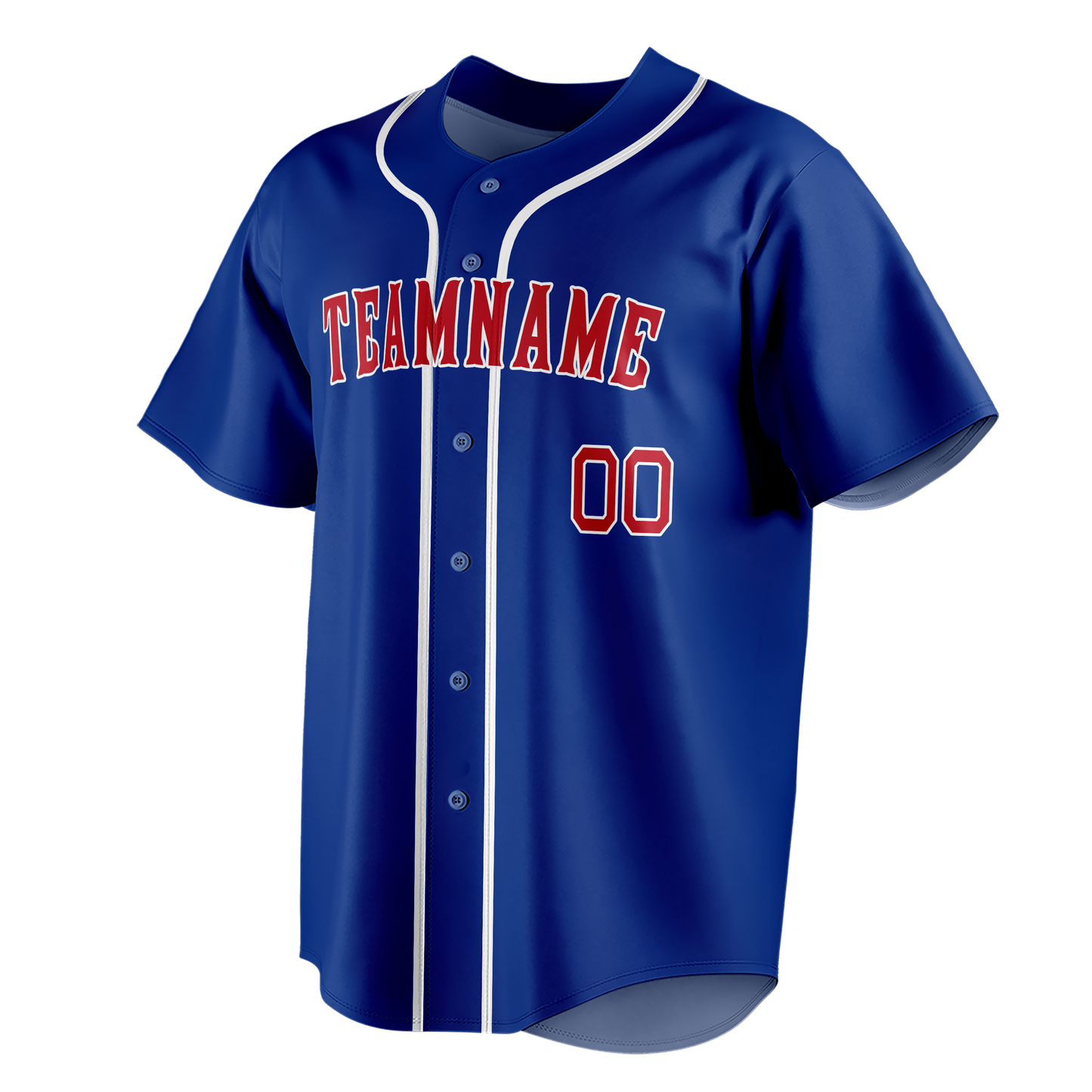 Custom Royal Blue & Maroon Colors Design Sports Baseball Jersey