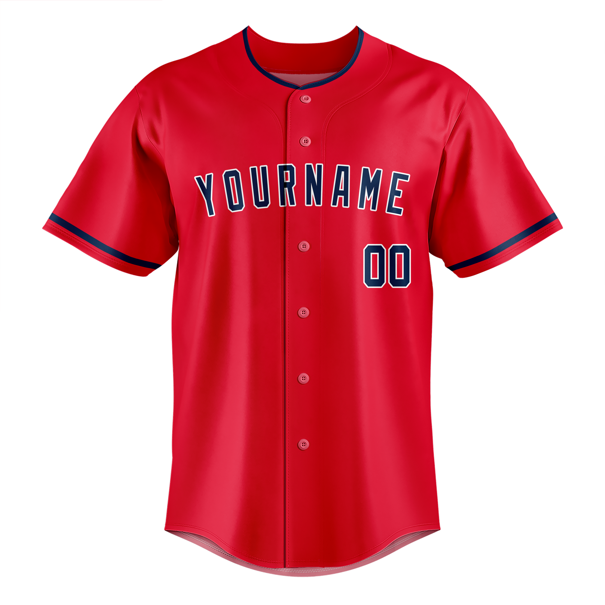 Custom Red & Dark Purple Colors Design Sports Baseball Jersey