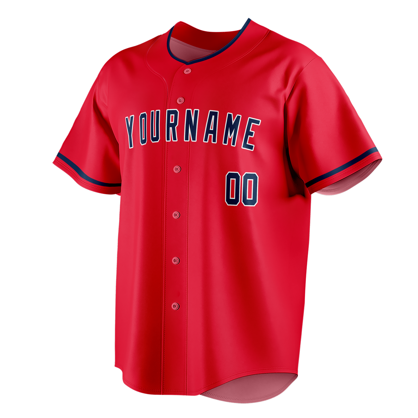 Custom Red & Dark Purple Colors Design Sports Baseball Jersey