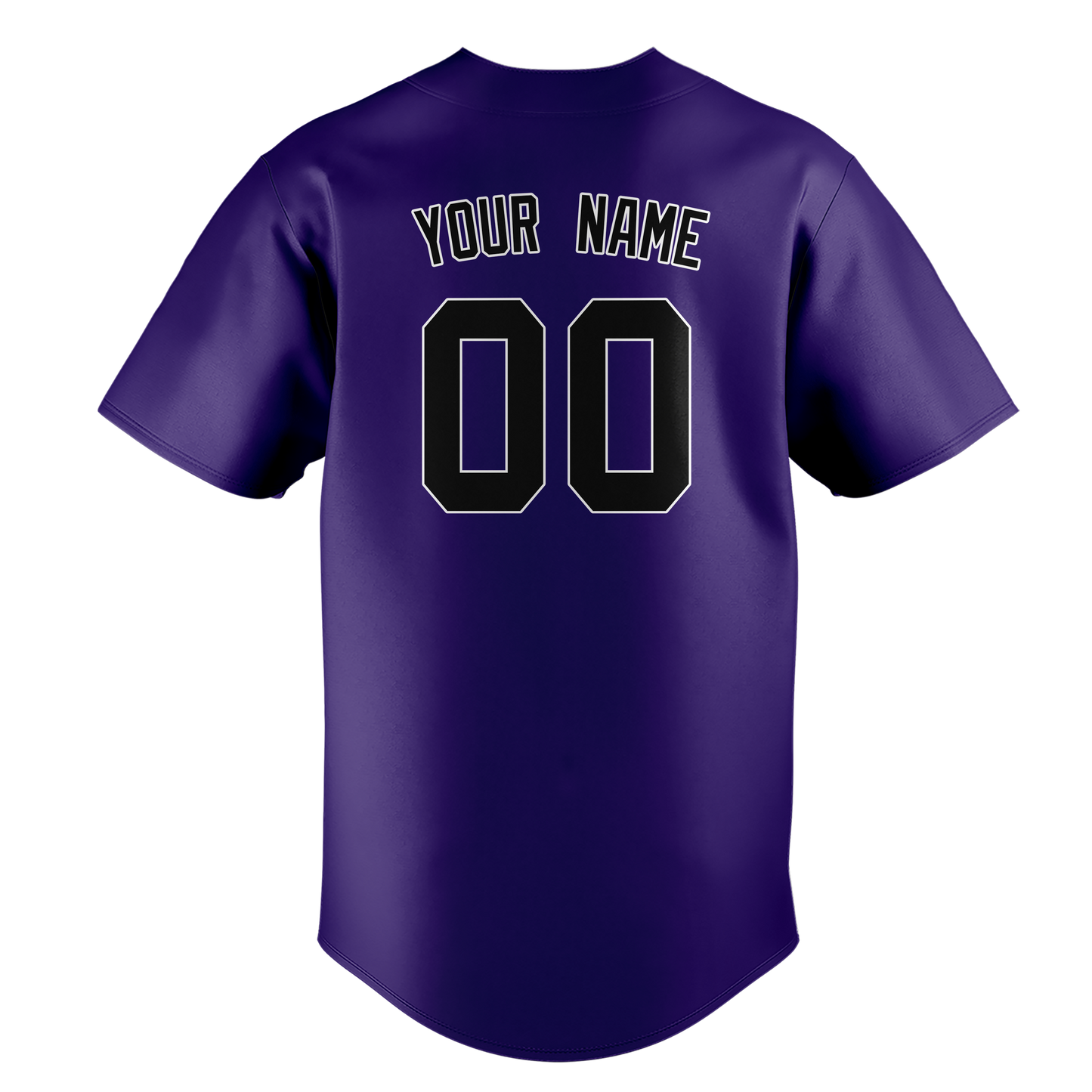 Custom Purple & Black Colors Design Sports Baseball Jersey