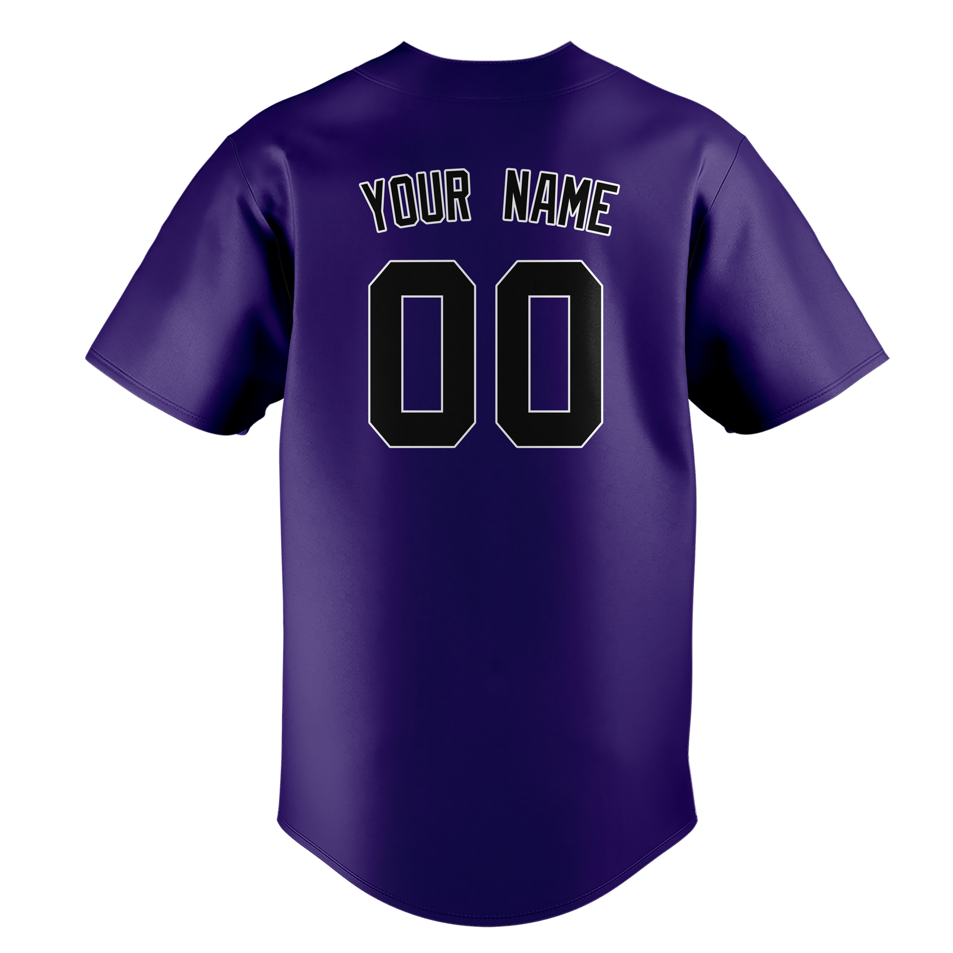 Custom Purple & Black Colors Design Sports Baseball Jersey