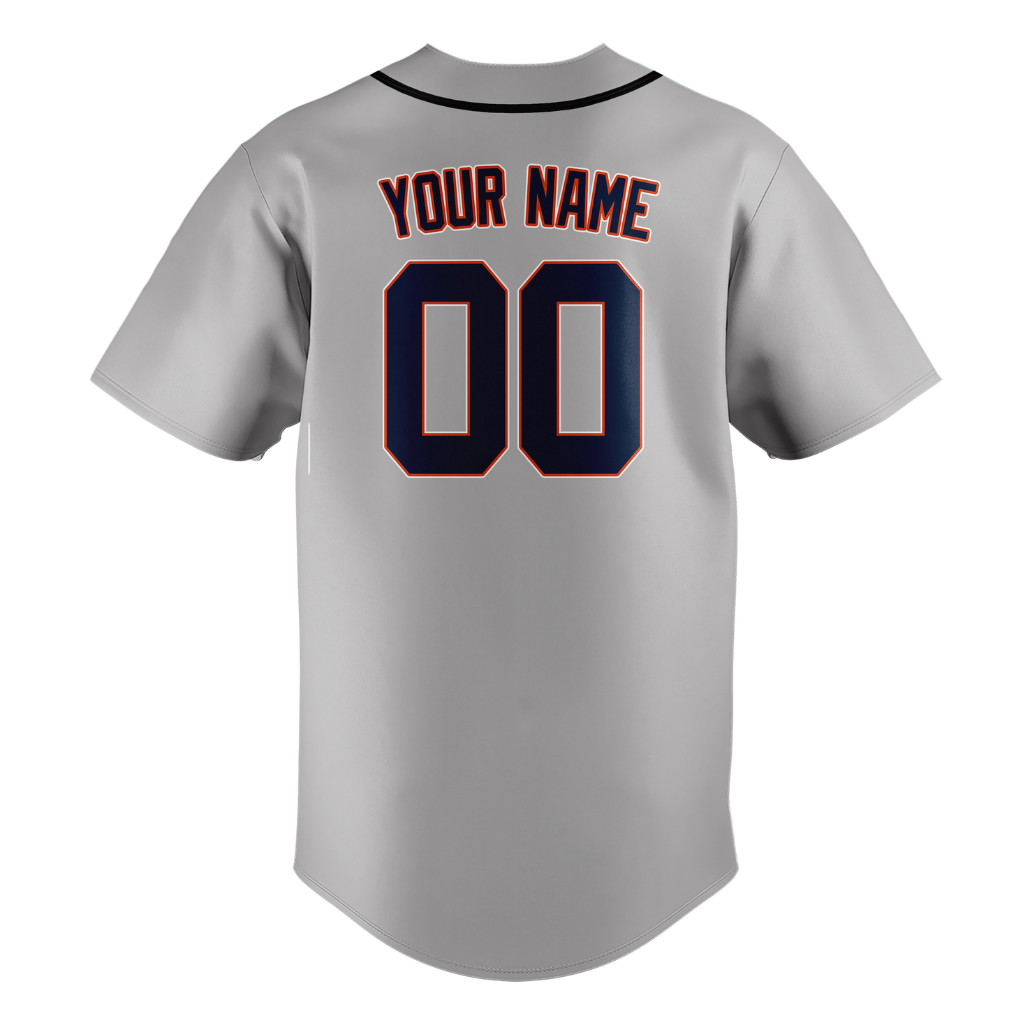 Custom Gray & Black Colors Design Sports Baseball Jersey