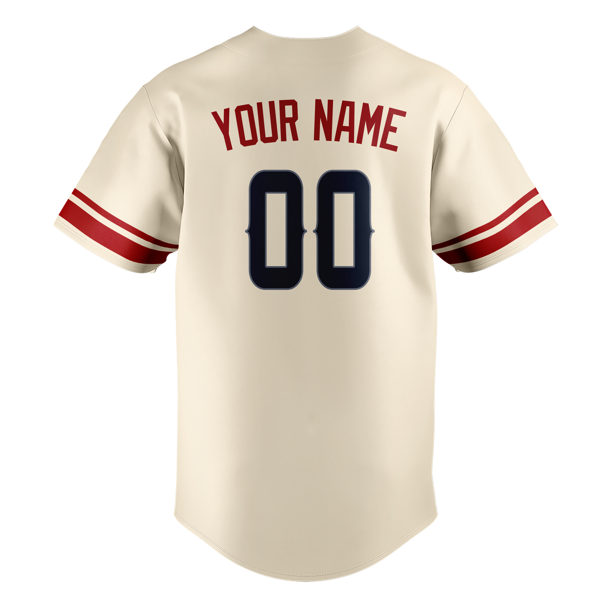 Custom Cream & Maroon Colors Design Sports Baseball Jersey