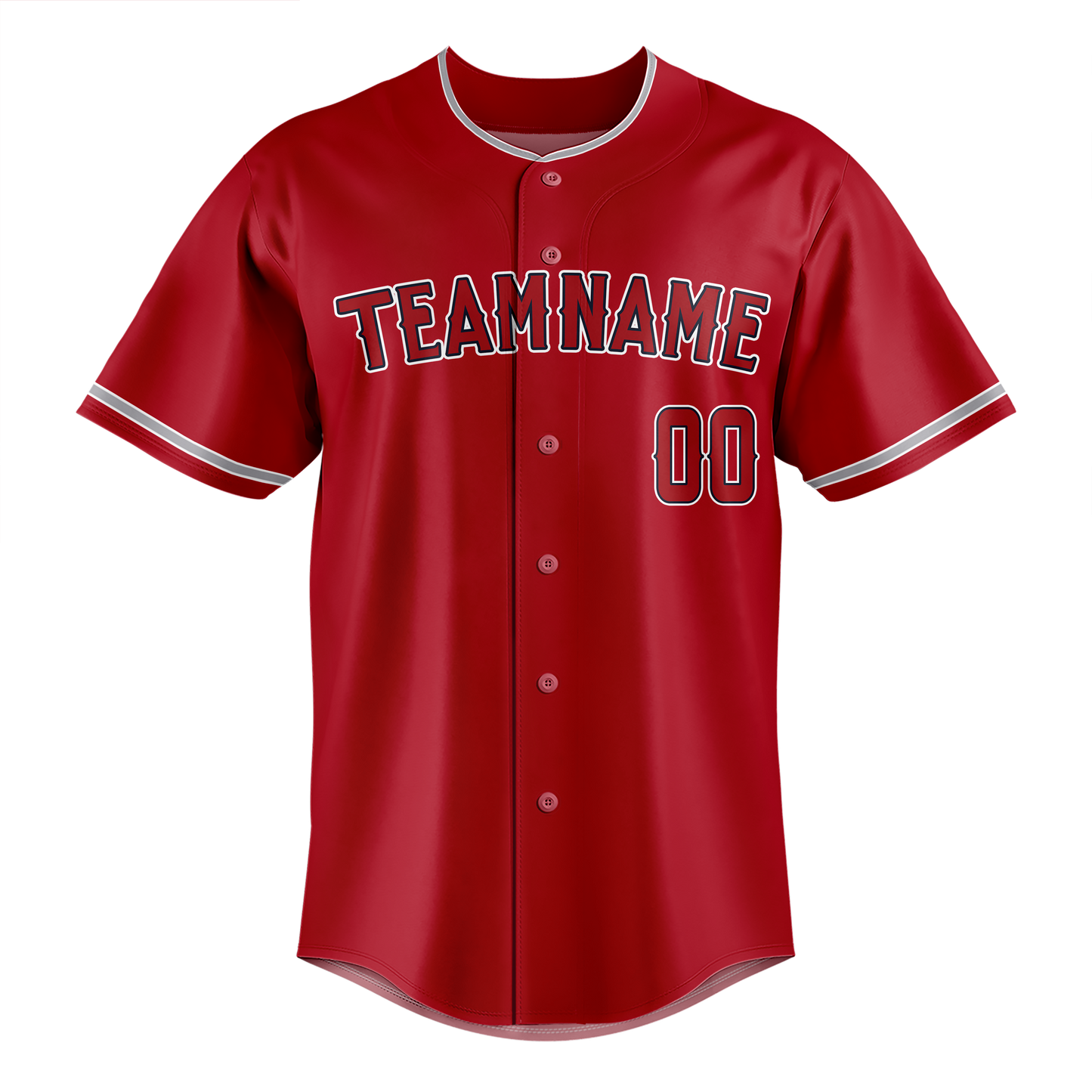 Custom Maroon & White Colors Design Sports Baseball Jersey