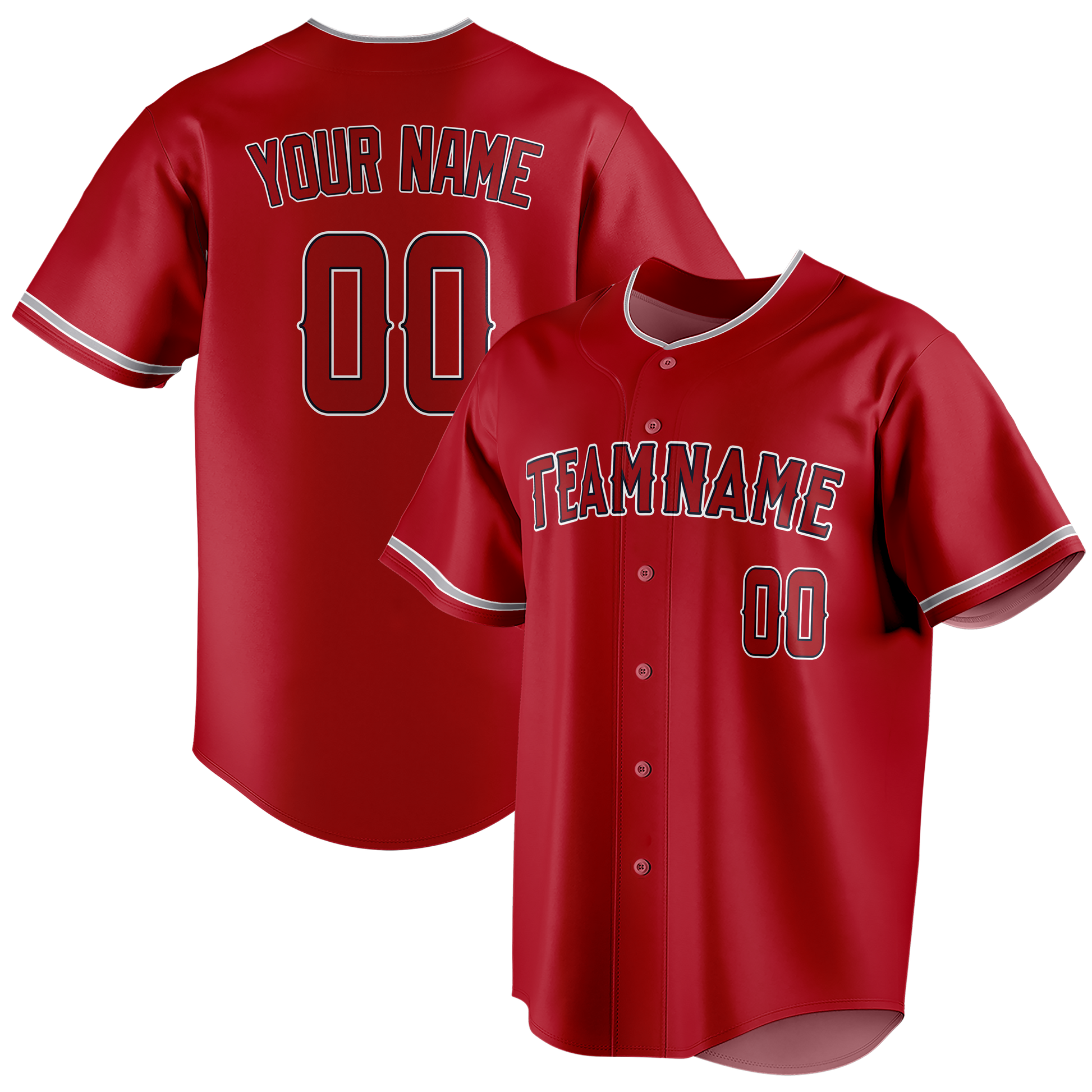 Custom Maroon & White Colors Design Sports Baseball Jersey