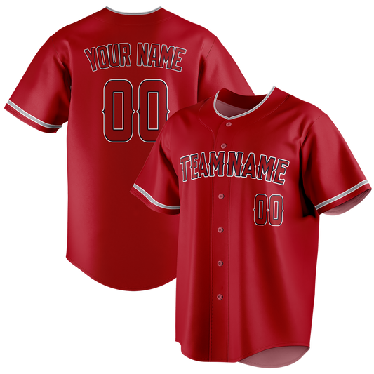 Custom Maroon & White Colors Design Sports Baseball Jersey