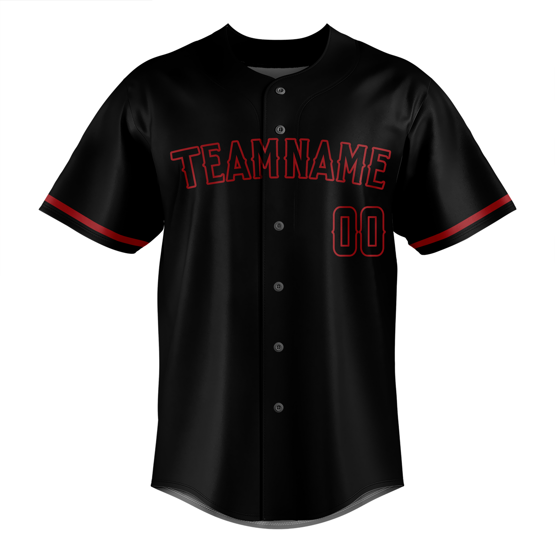 Custom Black & Maroon Colors Design Sports Baseball Jersey