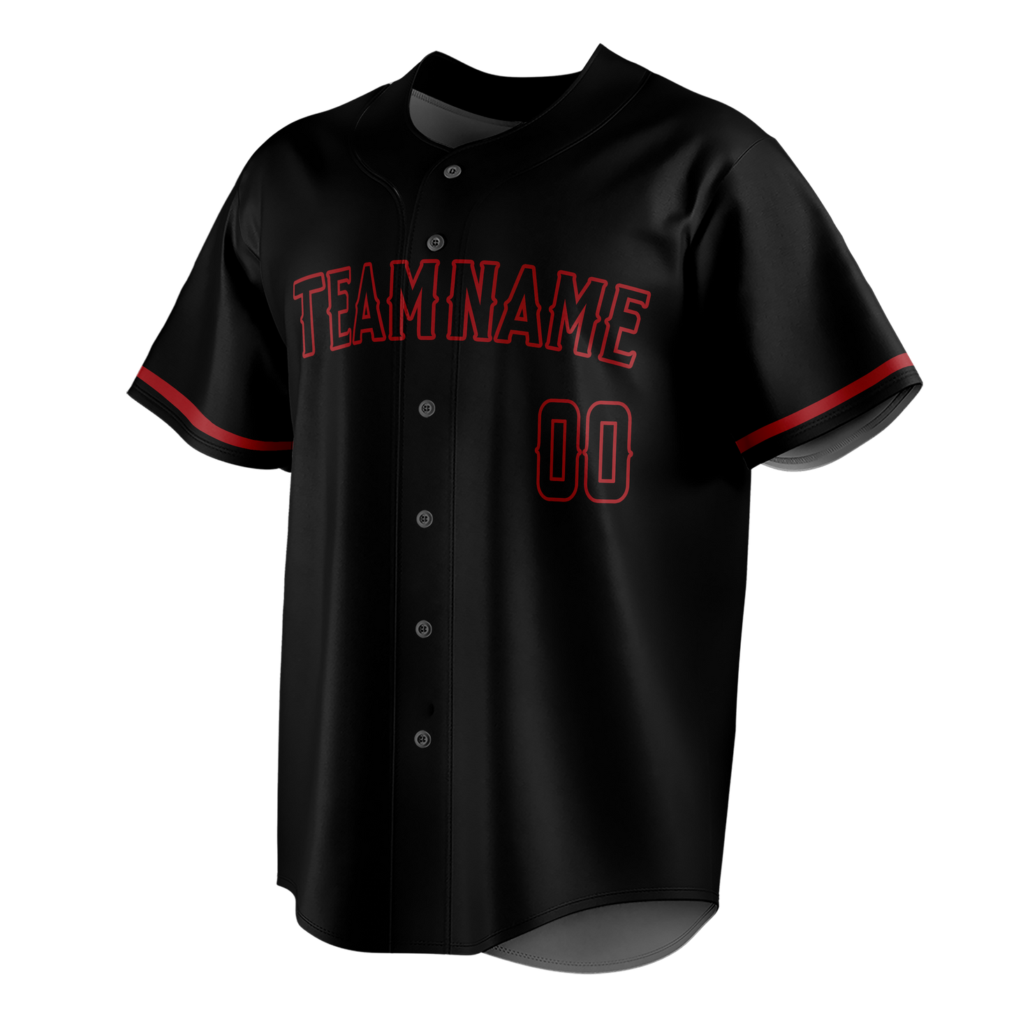 Custom Black & Maroon Colors Design Sports Baseball Jersey