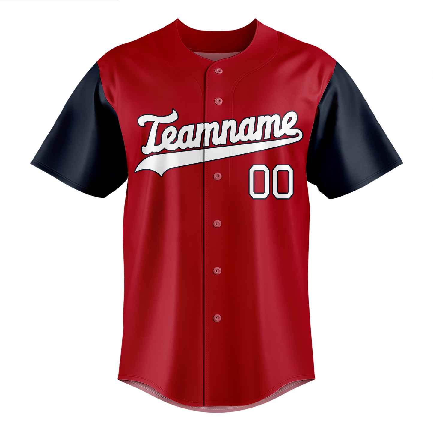 Custom Maroon & Navy Blue Colors Design Sports Baseball Jersey