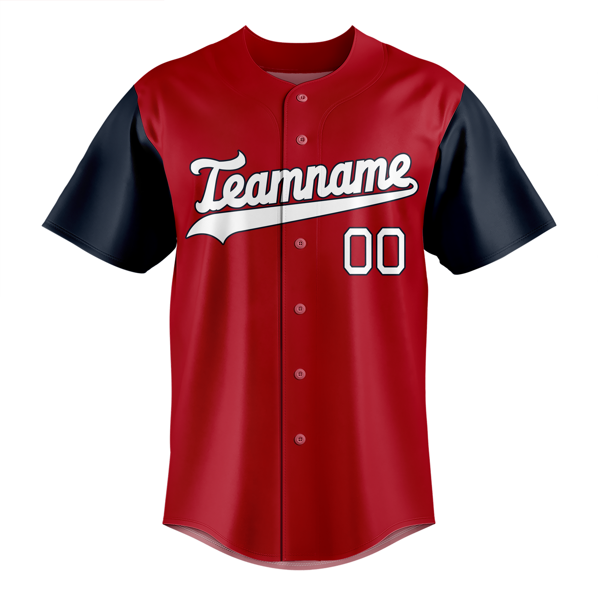 Custom Maroon & Navy Blue Colors Design Sports Baseball Jersey