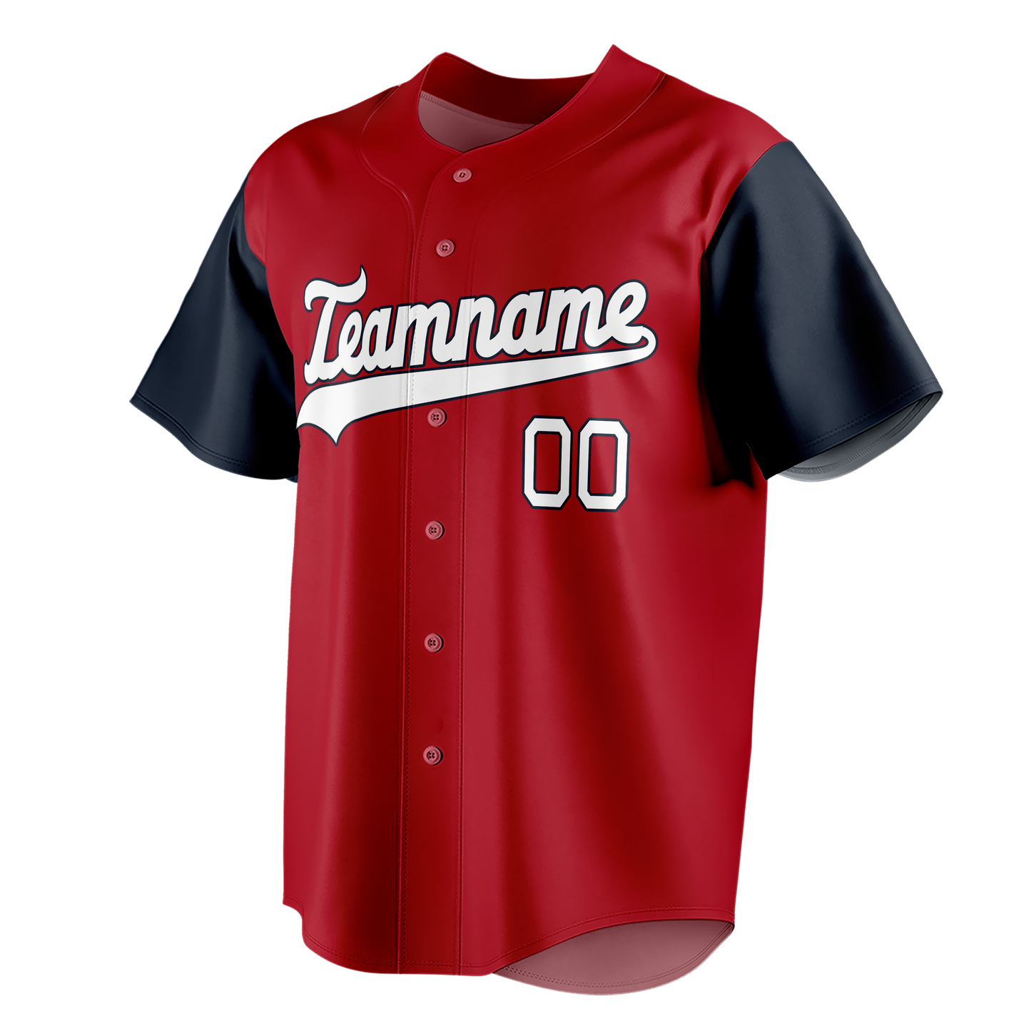 Custom Maroon & Navy Blue Colors Design Sports Baseball Jersey