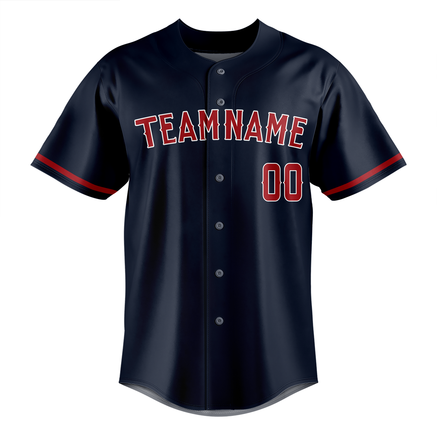 Custom Navy Blue & Maroon Colors Design Sports Baseball Jersey