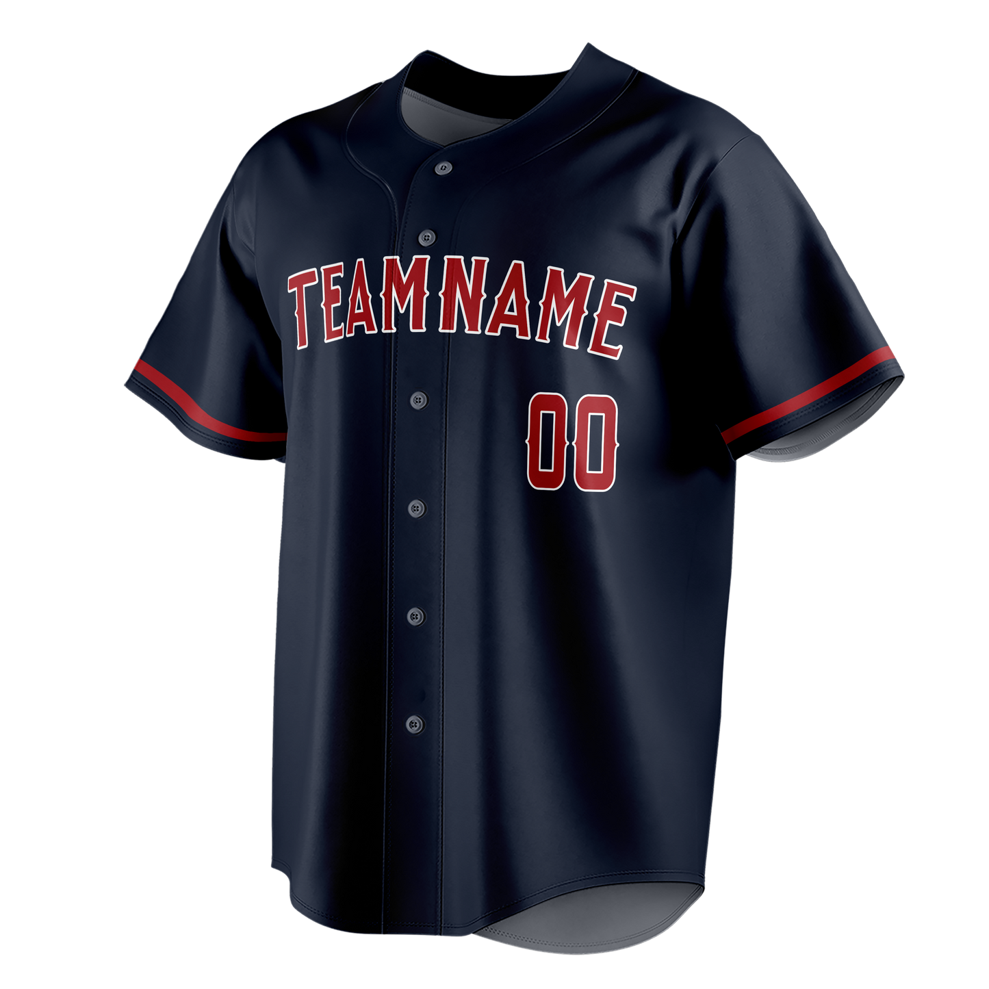 Custom Navy Blue & Maroon Colors Design Sports Baseball Jersey