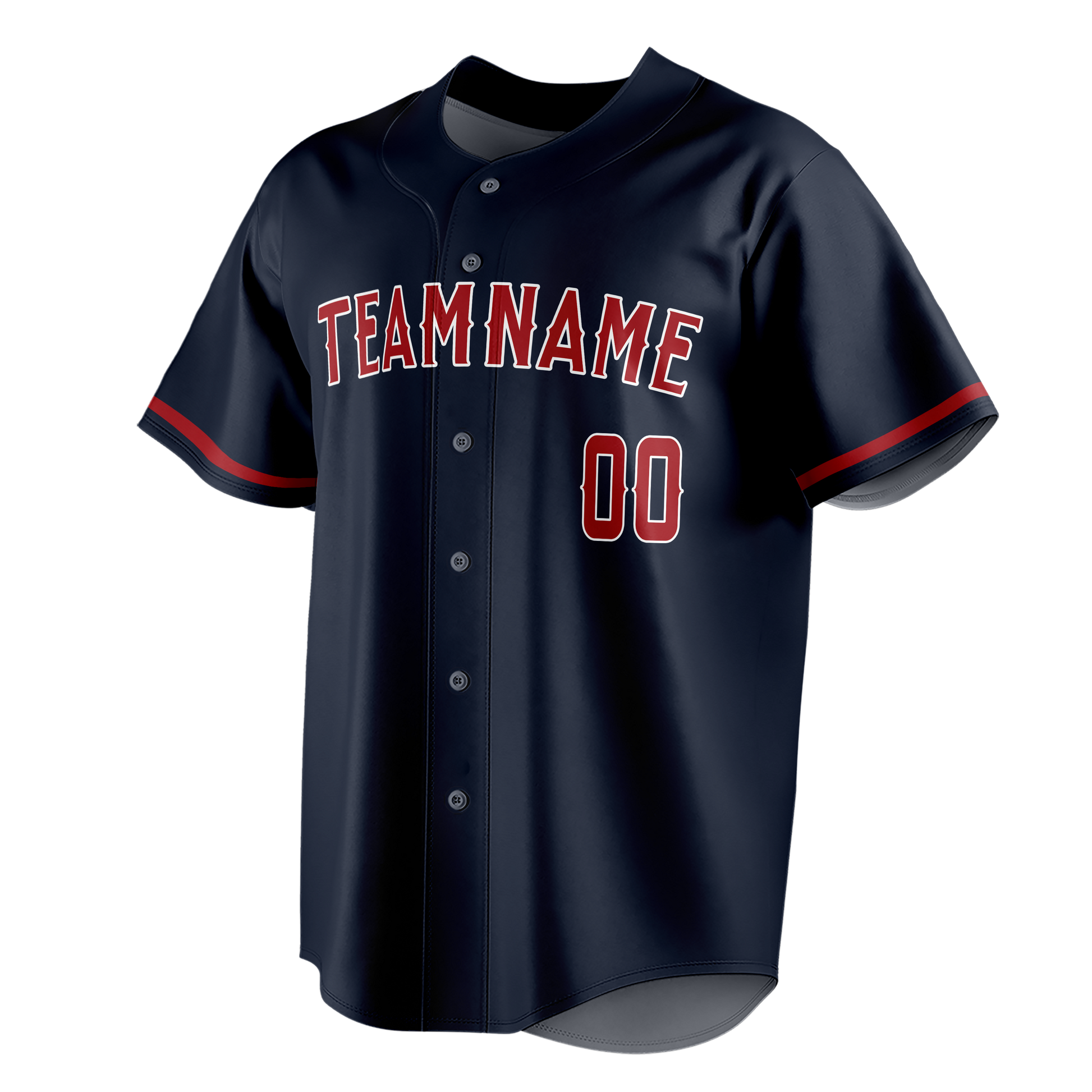 Custom Navy Blue & Maroon Colors Design Sports Baseball Jersey