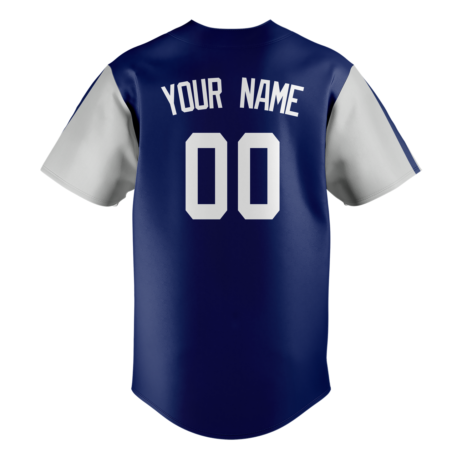 Custom Royal Blue & Silver Colors Design Sports Baseball Jersey