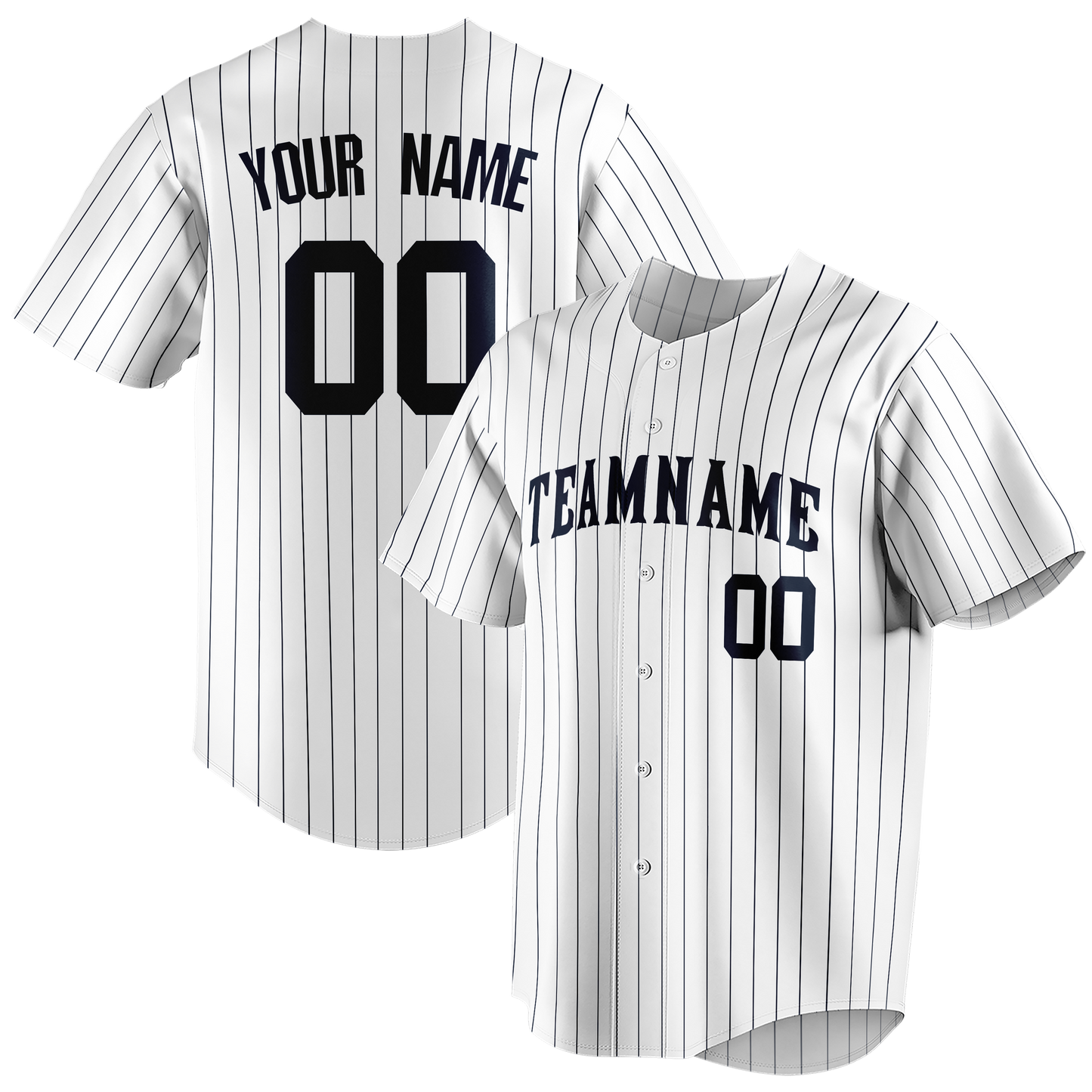 Custom Black & Navy Blue Colors Design Sports Baseball Jersey