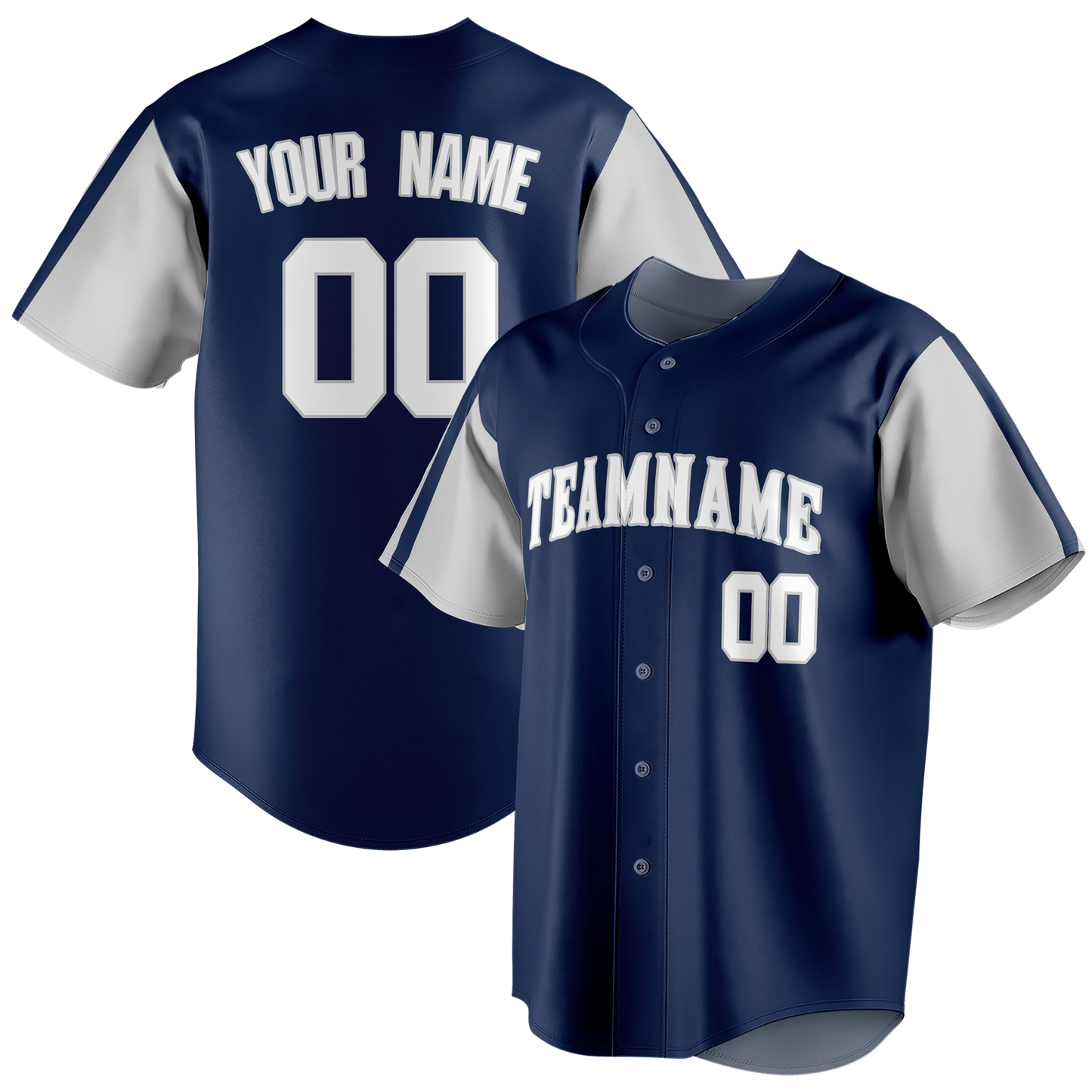 Custom Red & Silver Colors Design Sports Baseball Jersey