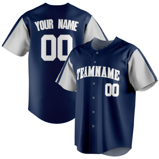 Custom Red & Silver Colors Design Sports Baseball Jersey