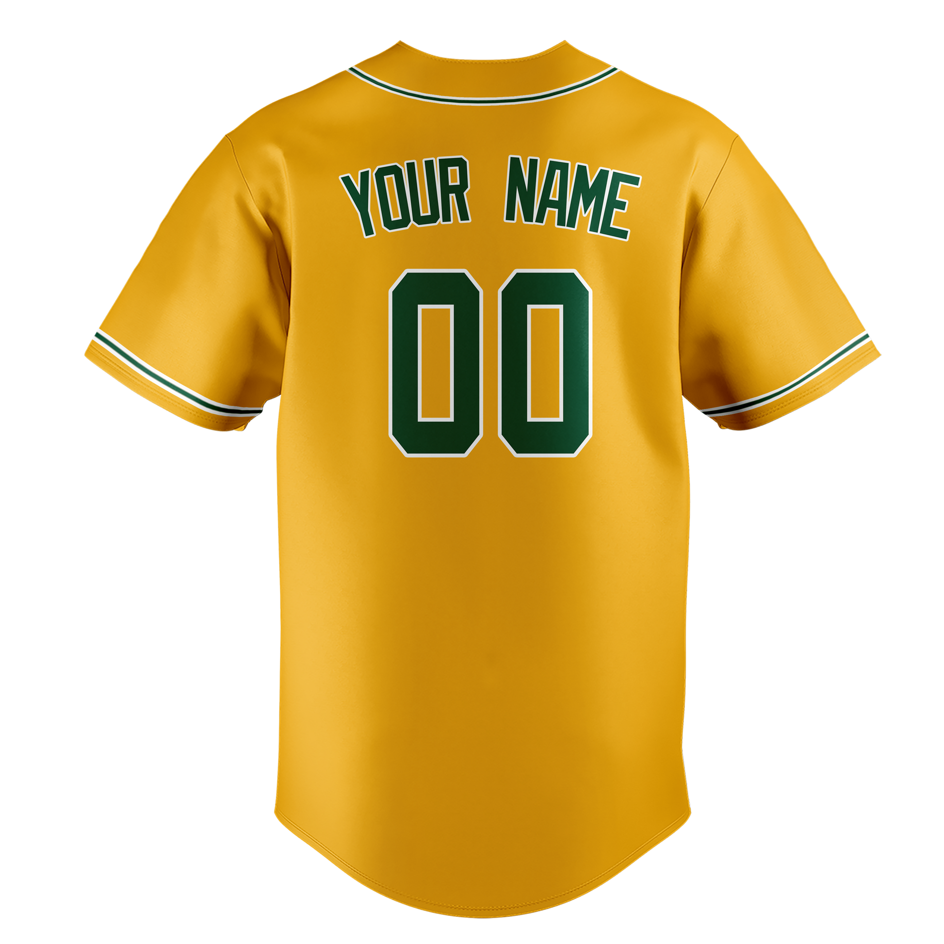 Custom Yellow & Kelly Green Colors Design Sports Baseball Jersey