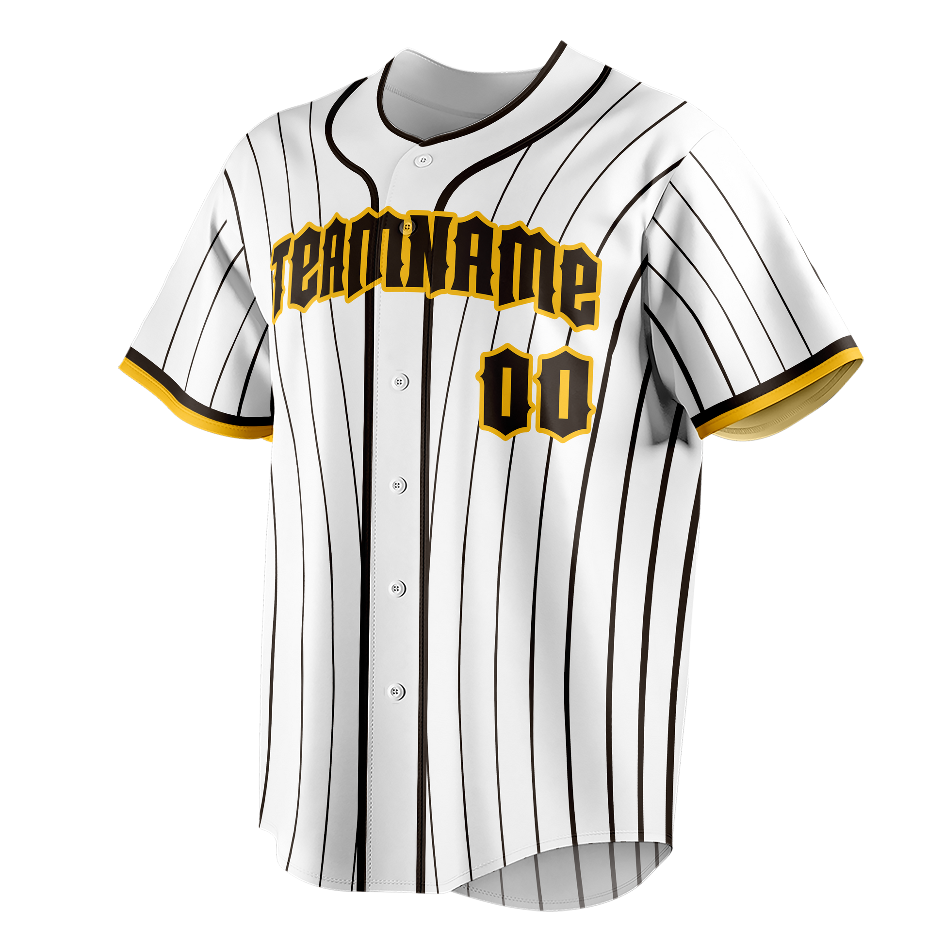 Custom White & Black Colors Design Sports Baseball Jersey