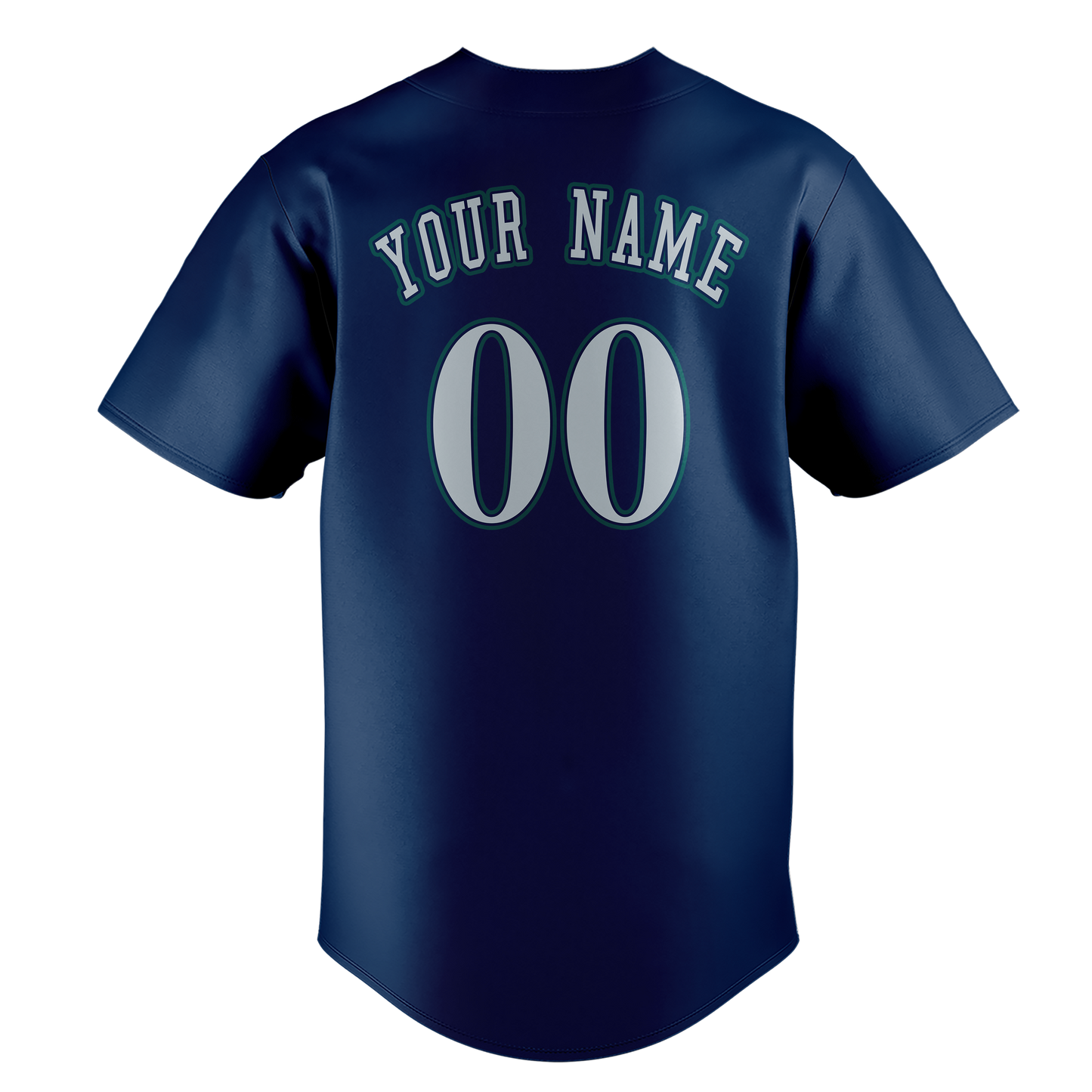 Custom Navy Blue & White Colors Design Sports Baseball Jersey