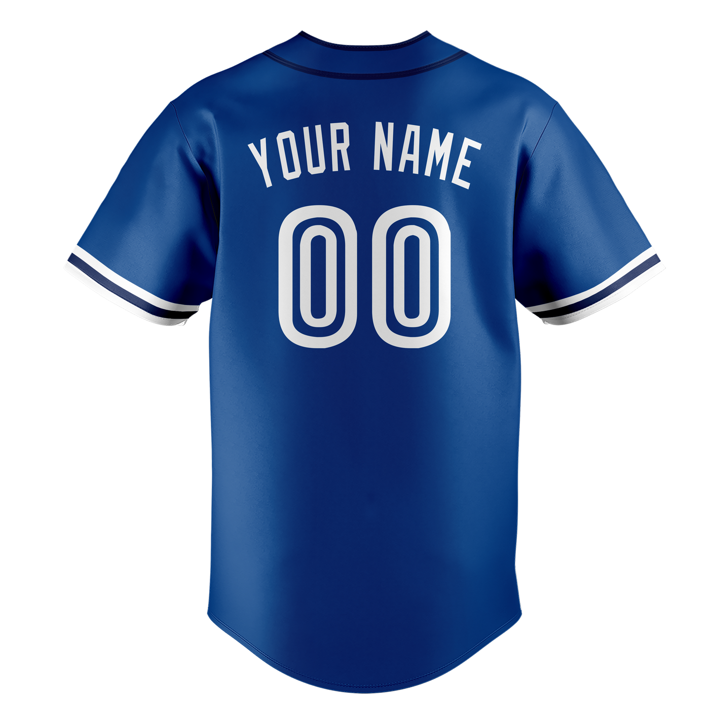 Custom Royal Blue & White Colors Design Sports Baseball Jersey