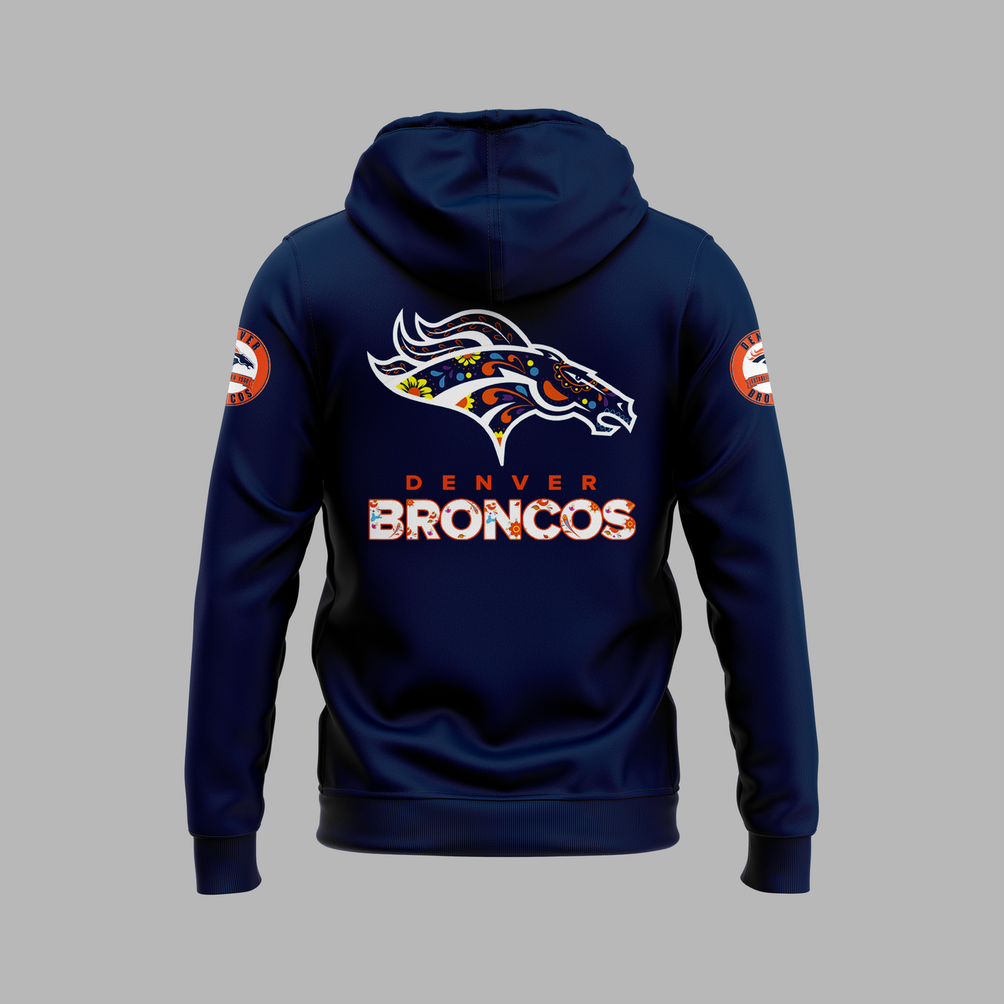 Denver Broncos Hoodie 2024 Season - Denver Broncos 2024 Dia De Los Muertos Premium Limited Hoodie - Denver Broncos Hoodie For Mexican