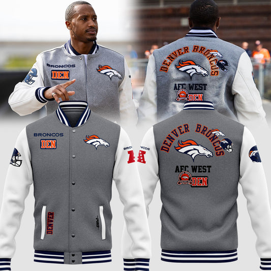 Denver Broncos Football Jacket 2024 Season - Denver Broncos Football Premium Jacket Jogger & Cap Combo