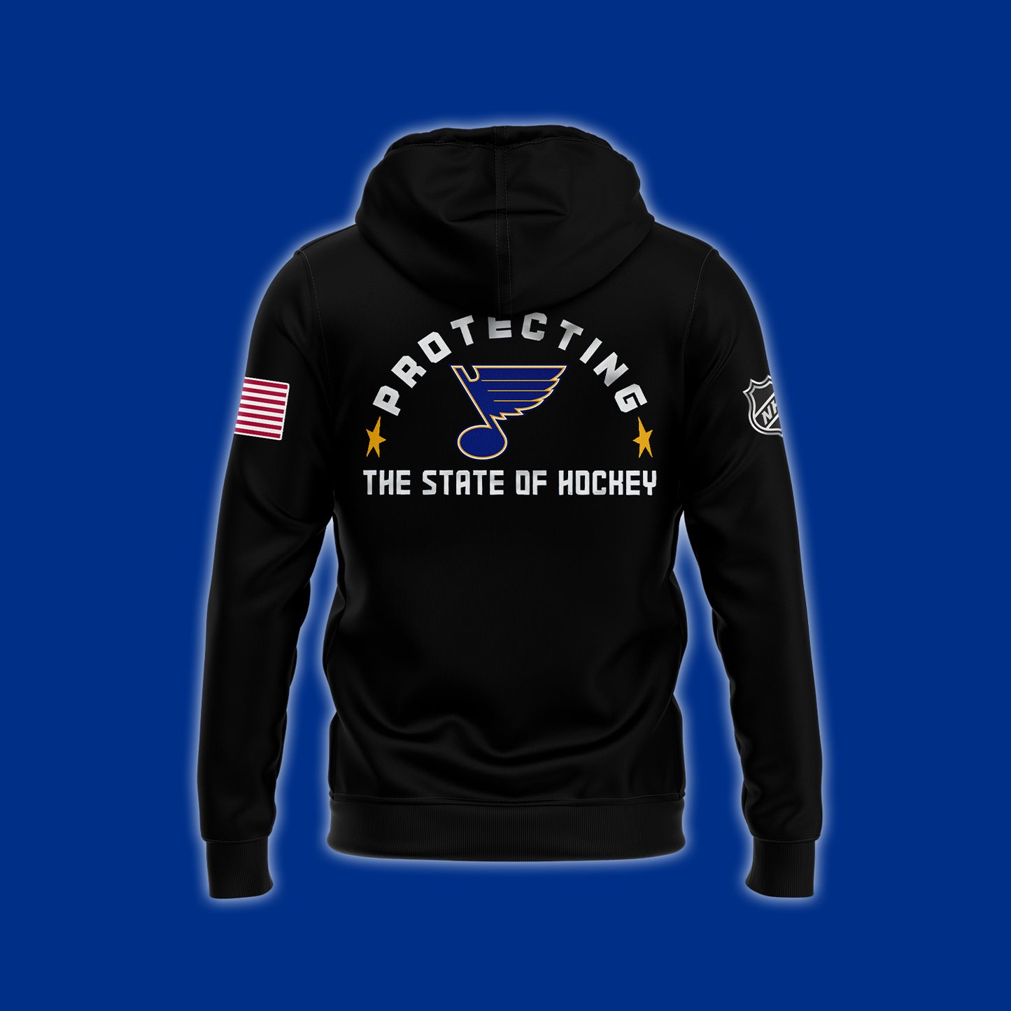 Premium Merch For Loyalists - St. Louis Blues x 2024 Firefighter Appreciation Night Premium Limited Hoodie