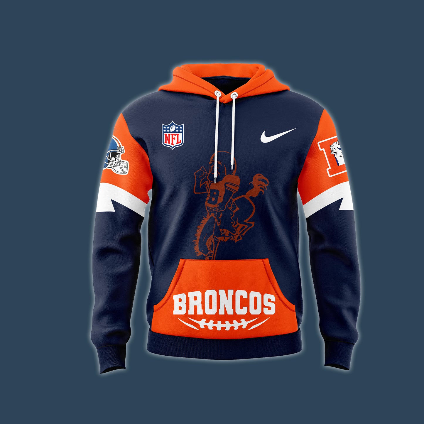 Premium Denver Broncos Gear - Denver Broncos 2024 Midnight Navy Hoodie - Unique Gift For Denver Broncos Fans DB01