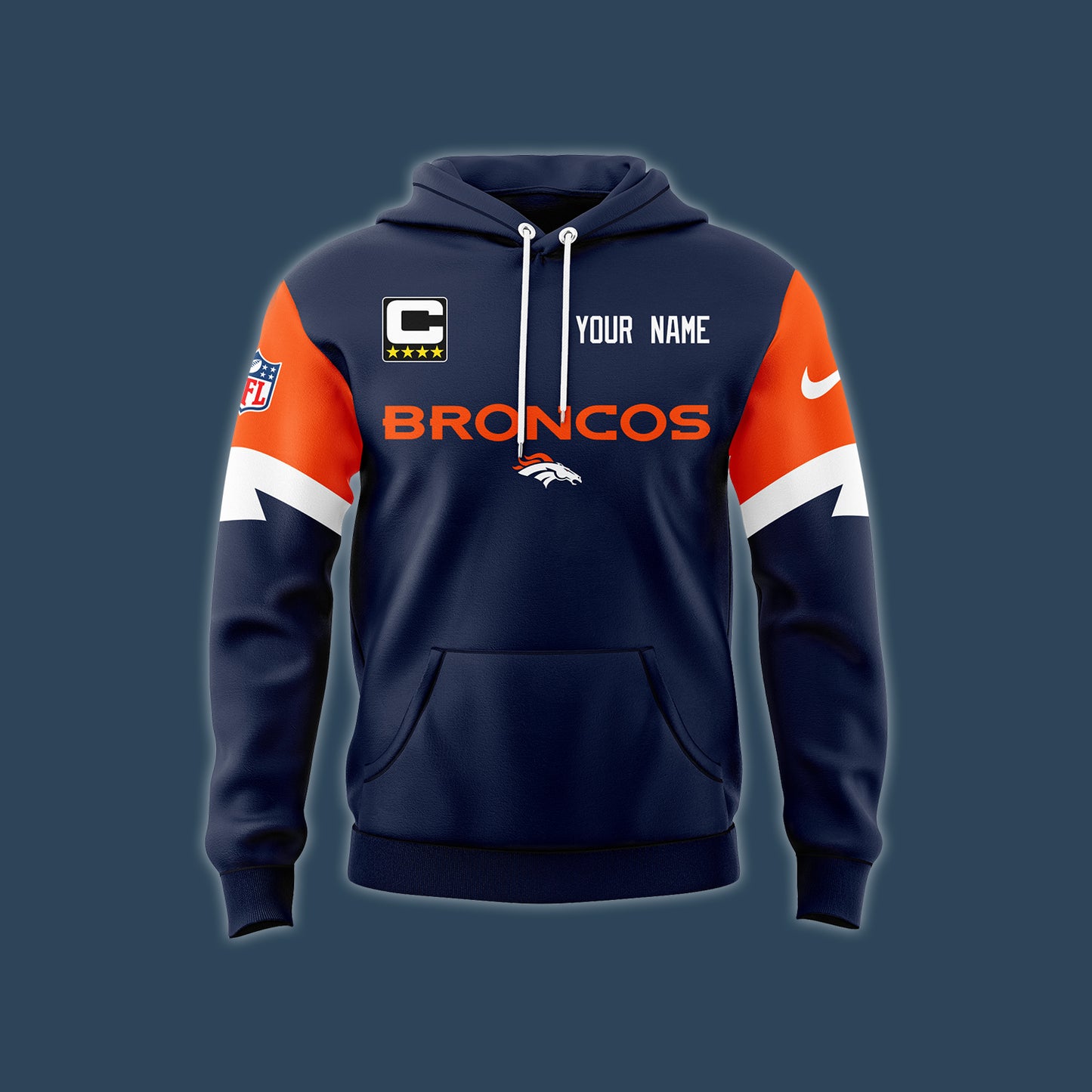 Premium Denver Broncos Gear - Denver Broncos 2024 Midnight Navy Hoodie - Unique Gift For Denver Broncos Fans DB02