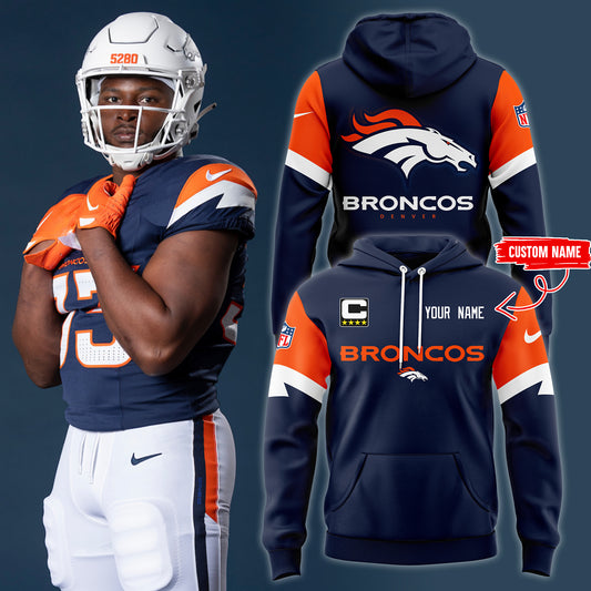 Premium Denver Broncos Gear - Denver Broncos 2024 Midnight Navy Hoodie - Unique Gift For Denver Broncos Fans DB02