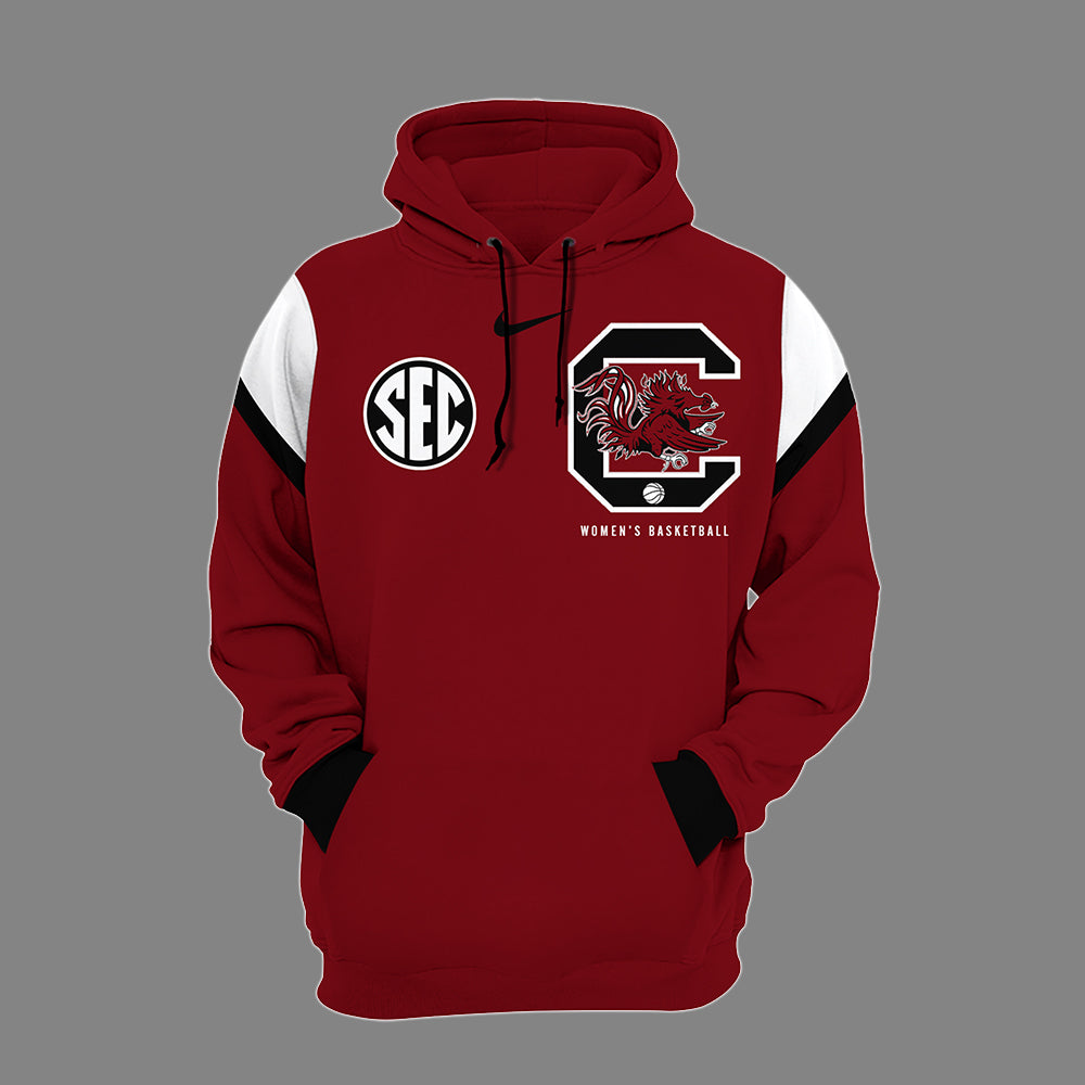 Premium South Carolina Gamecocks Gear - Limited Edition South Carolina Basketball Womens  Combo Hoodie/Jogger/Cap