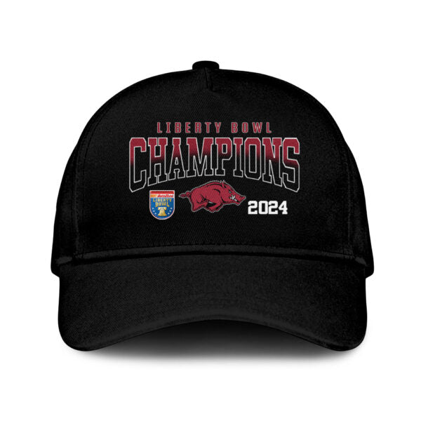 Premium Arkansas Razorbacks Merch - Limited Edition Arkansas Razorback Liberty Bowl Champions Hoodie Black