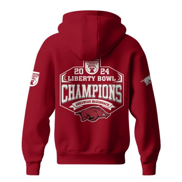 Premium Arkansas Razorbacks Merch - Limited Edition Arkansas Razorback Liberty Bowl Champions Hoodie