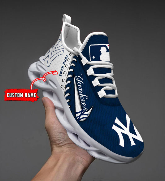 2024 Premium New York Yankees World Series Running Shoe - New Shoe Model For Fans New York Yankees Custom Name White