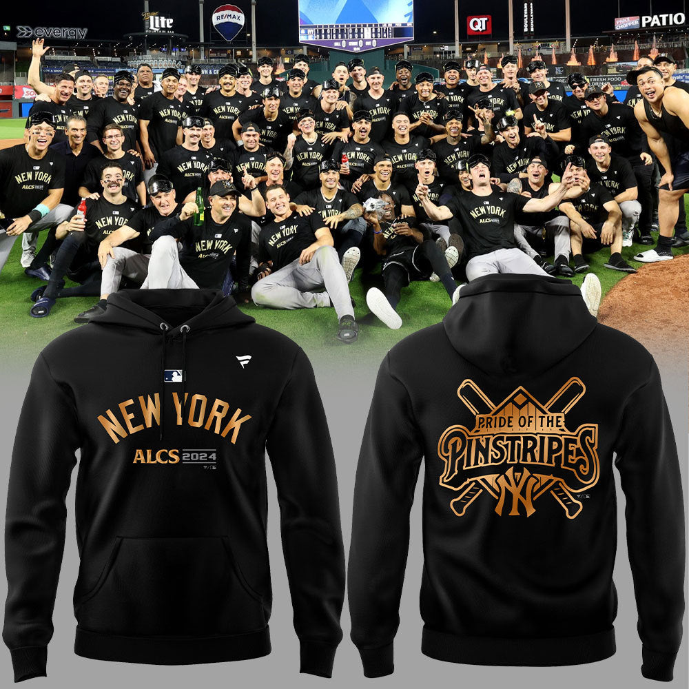 2024 Premium New York Yankees World Series Shirt - Limited Edition New York Yankees ALCS BOUND Pride of the Pinstripes Hoodie Set