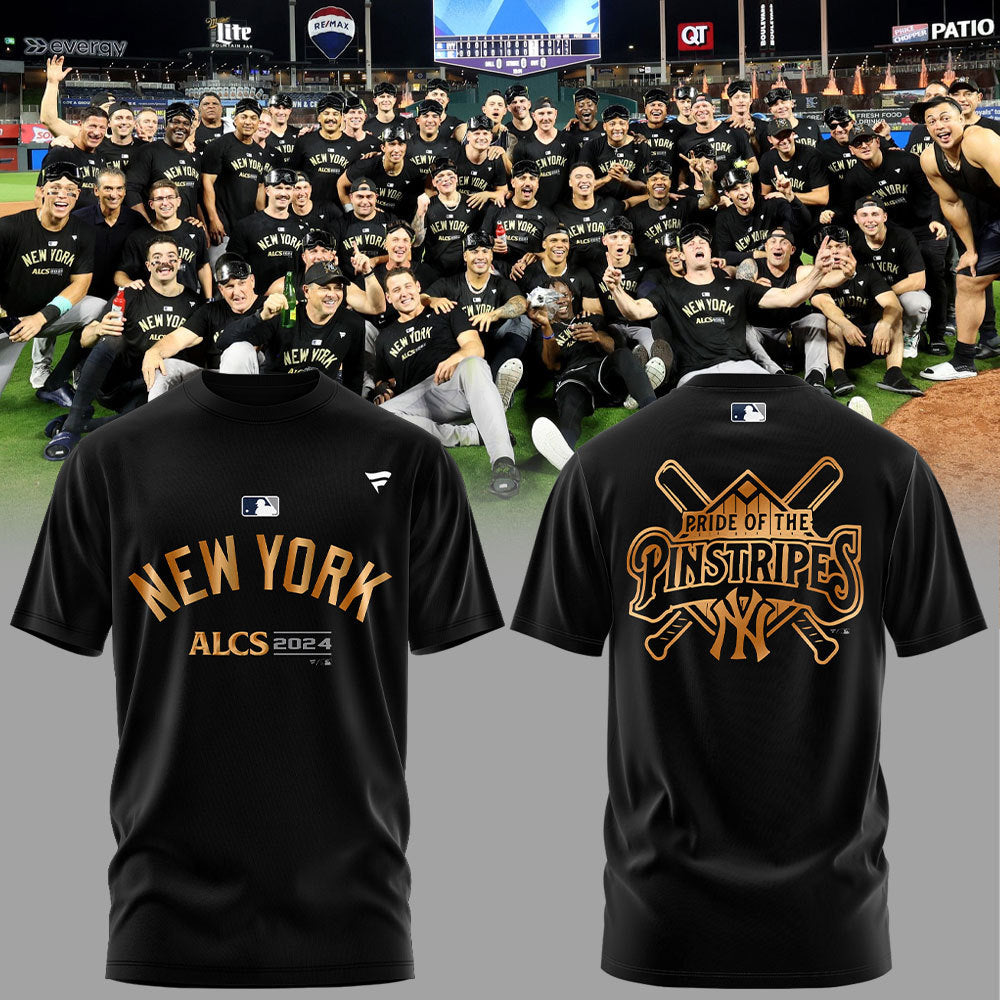 2024 Premium New York Yankees World Series Shirt - Limited Edition New York Yankees ALCS BOUND Pride of the Pinstripes - NY Yankees Shirt