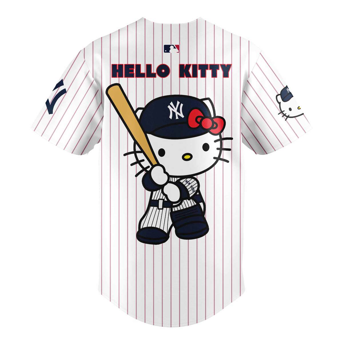 2024 Premium New York Yankees World Series Shirt - Limited Edition New York Yankees Jersey x Hello Kitty 50TH White