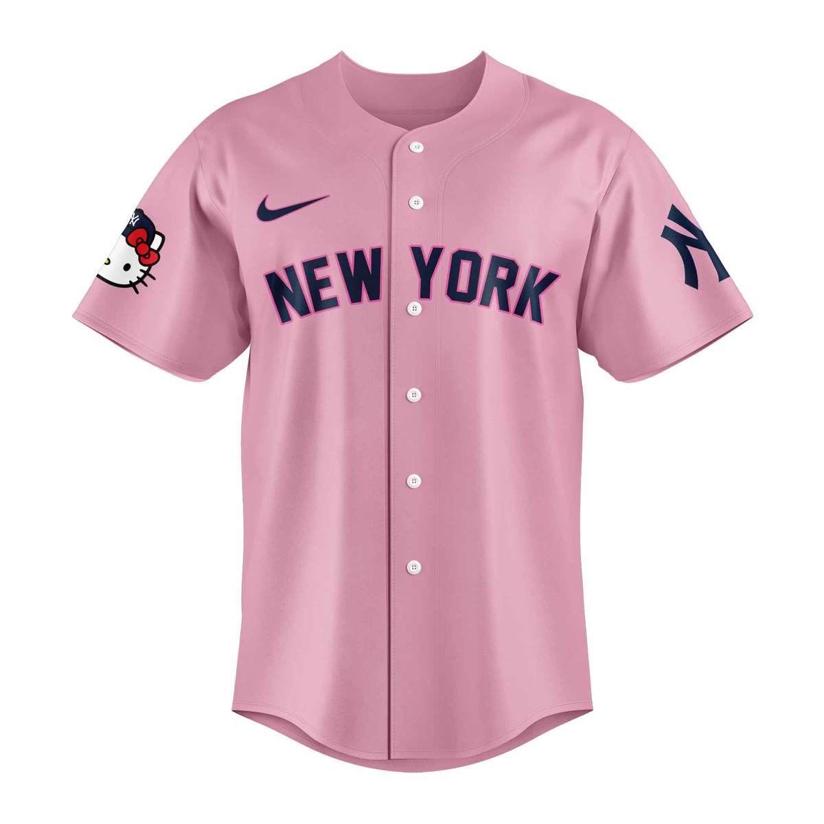 2024 Premium New York Yankees World Series Shirt - Limited Edition New York Yankees Jersey x Hello Kitty 50TH