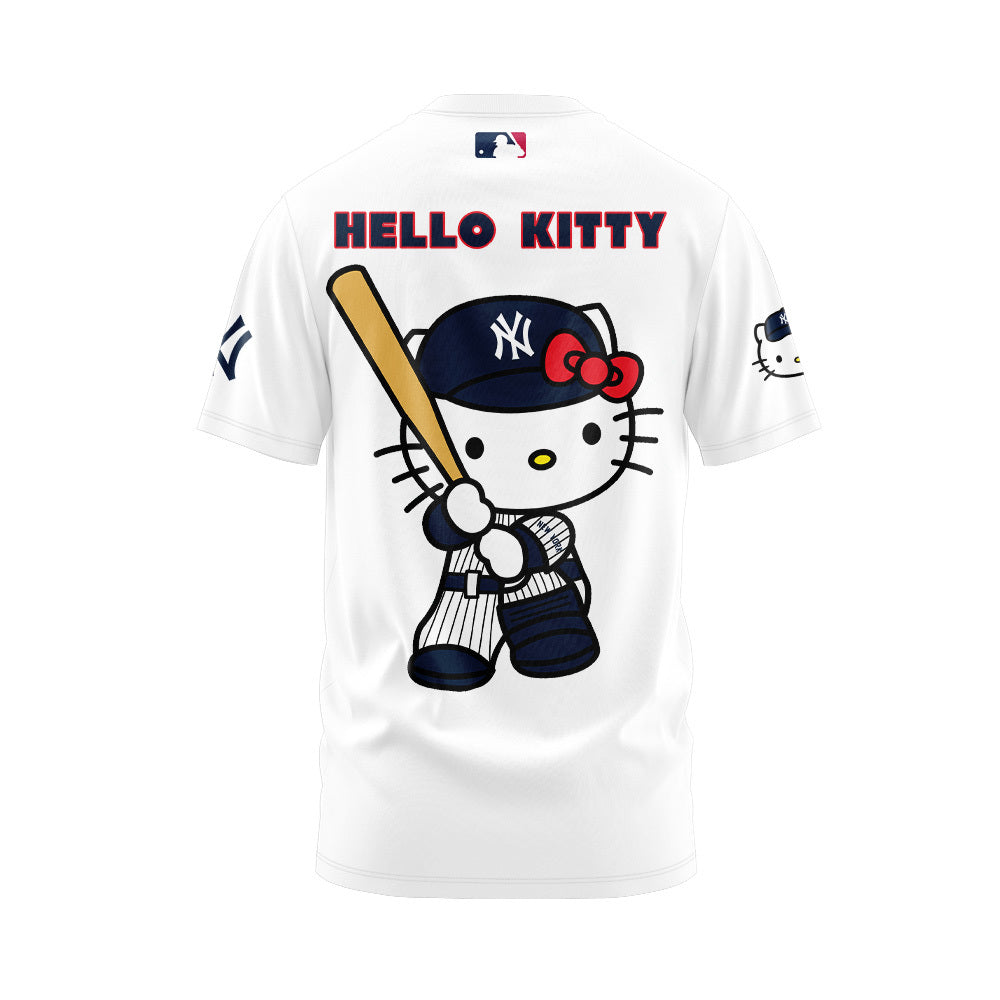 2024 Premium New York Yankees World Series Shirt - Limited Edition New York Yankees x Hello Cat 50TH T-shirt Jogger - Snapback Cap Set