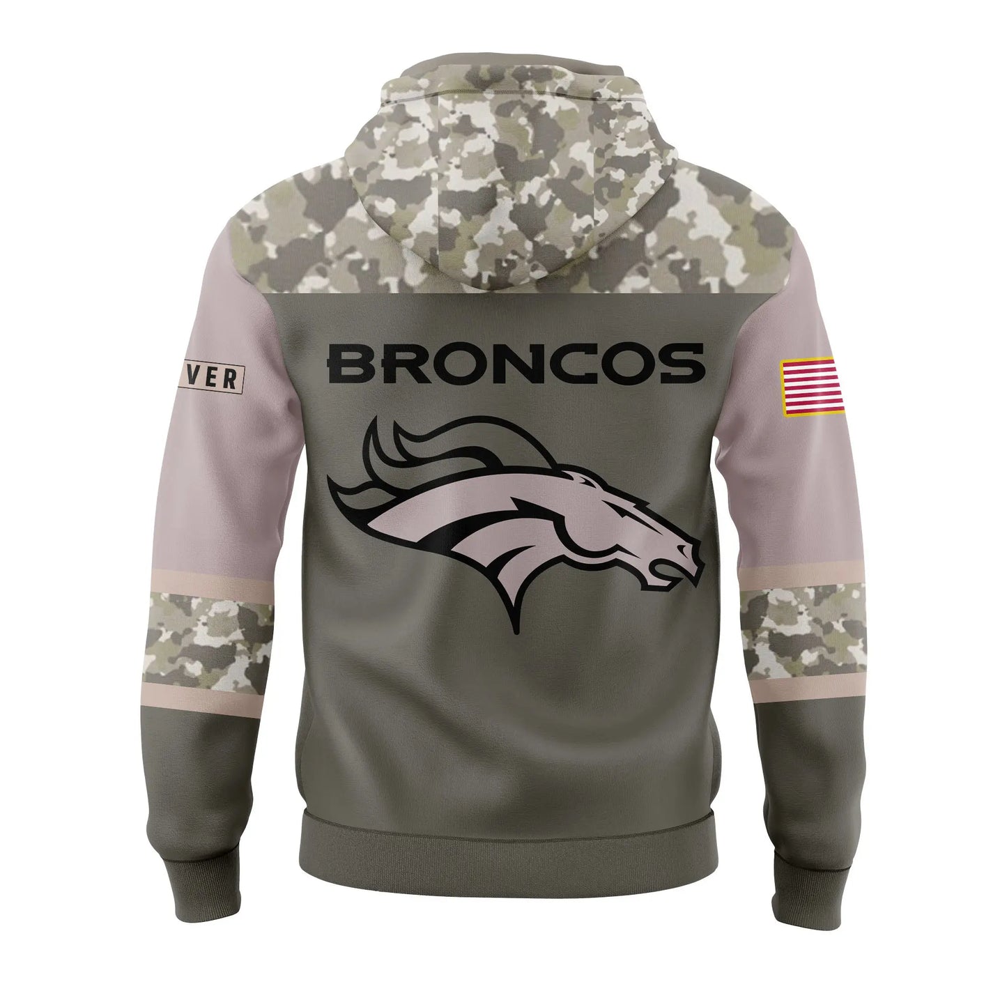 Premium Denver Broncos Gear For Fan - Denver Broncos Hoodie Camo 2024 Salute to Service Club Limited Edition