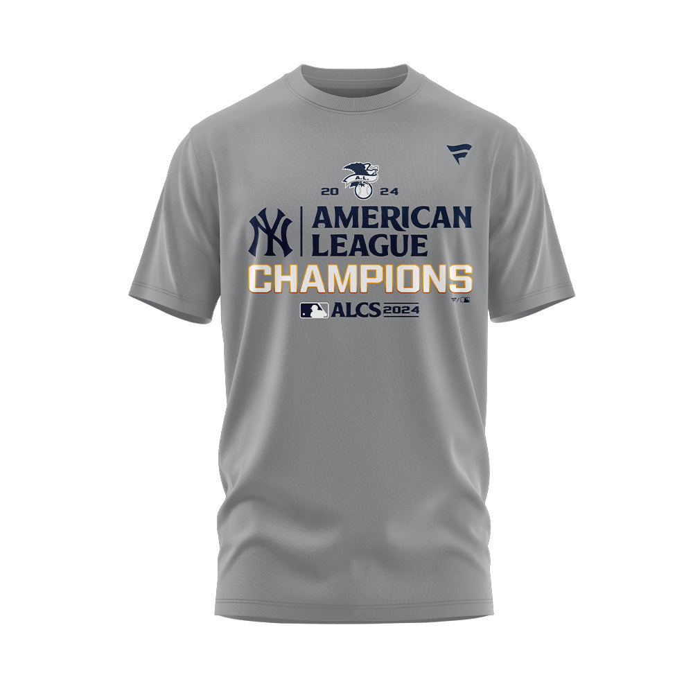 2024 Premium New York Yankees World Series Shirt - Limited Edition New York Yankees 2024 American League Champions Grey Set