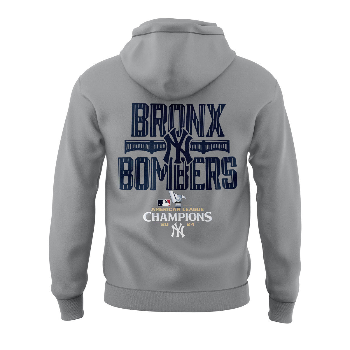 2024 Premium New York Yankees World Series Shirt - Limited Edition New York Yankees 2024 American League Champions Hoodie Grey Set -Bronx Bombers Version