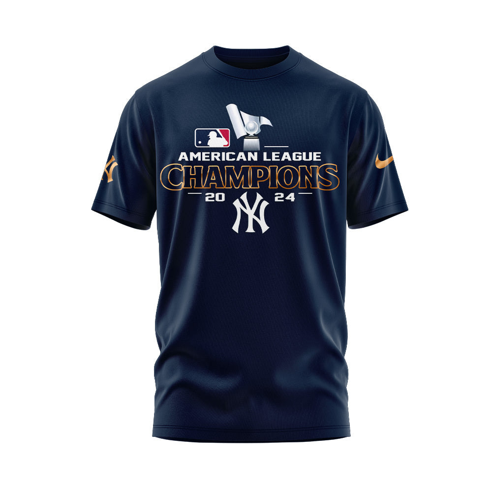 2024 Premium New York Yankees World Series Shirt - Limited Edition Yankees 2024 American League Champions - Golden Bronx Bombers Version