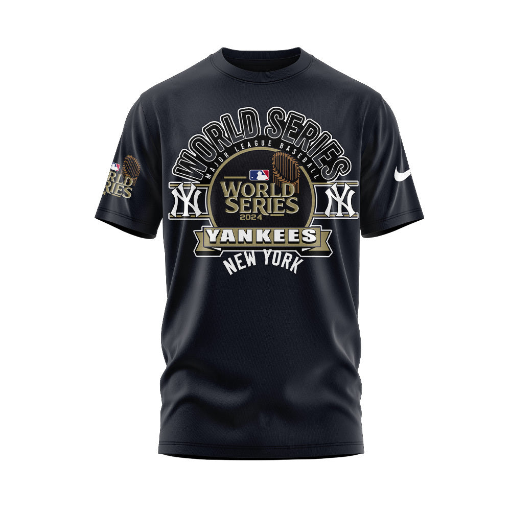 Limited Edition New York Yankees ’47 Navy 2024 World Series T-shirt Set - High-End NY Yankees Shirt For Fan - Unique Christmas Gift Idea